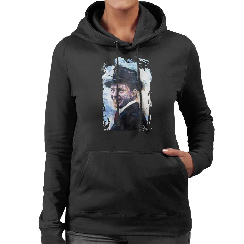 Sidney Maurer Original Portrait Of Frank Sinatra Hat Women's Hooded Sweatshirt All-season Hoodie Sweatshirt