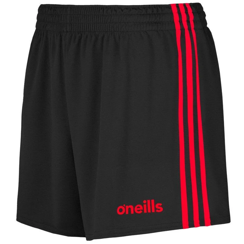 MOURNE SHORTS-BLACK RED