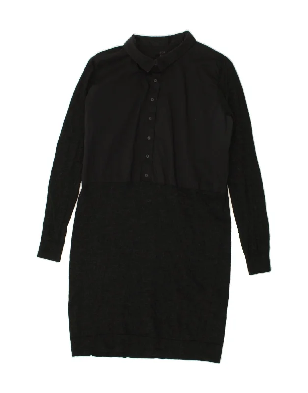 COS Womens Basic Dress UK 10 Small Black Polyamide