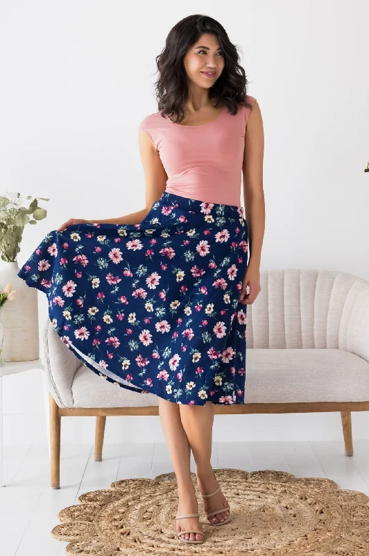 Bouquet of Flowers Modest Circle Skirt Mermaid unclassified skirts