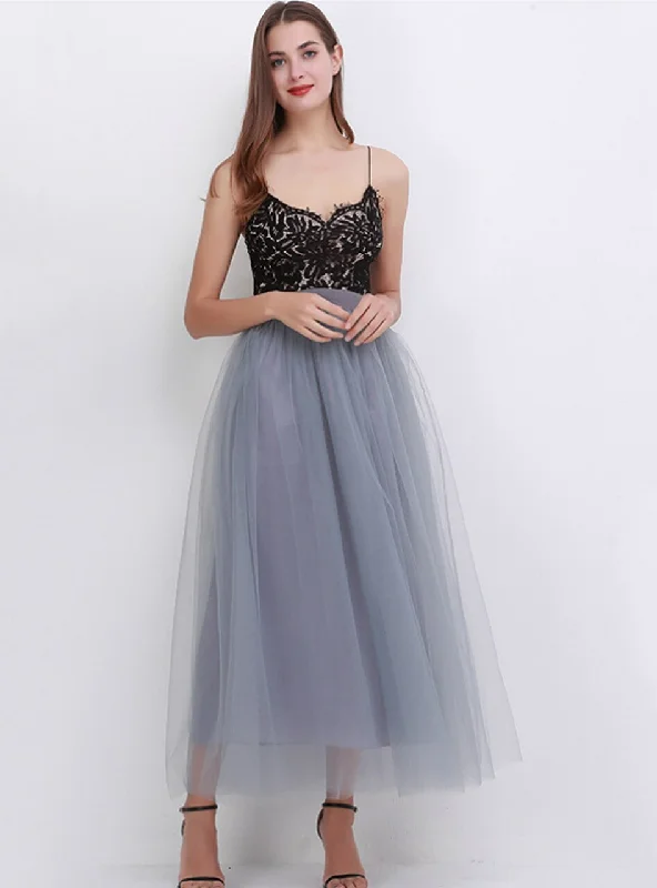 Gray Mesh Tulle Tutu Skirt Sequin unclassified skirts