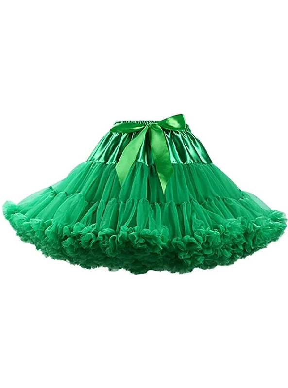 Green Puffy Tulle Tutu Skirt Graduation unclassified skirts