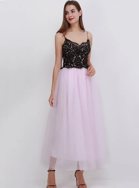 Light Pink Women Tulle Tutu Skirt Monochrome unclassified skirts