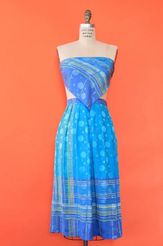 Umi Collections Pastel Silk Skirt and Kerchief M Preppy unclassified skirts
