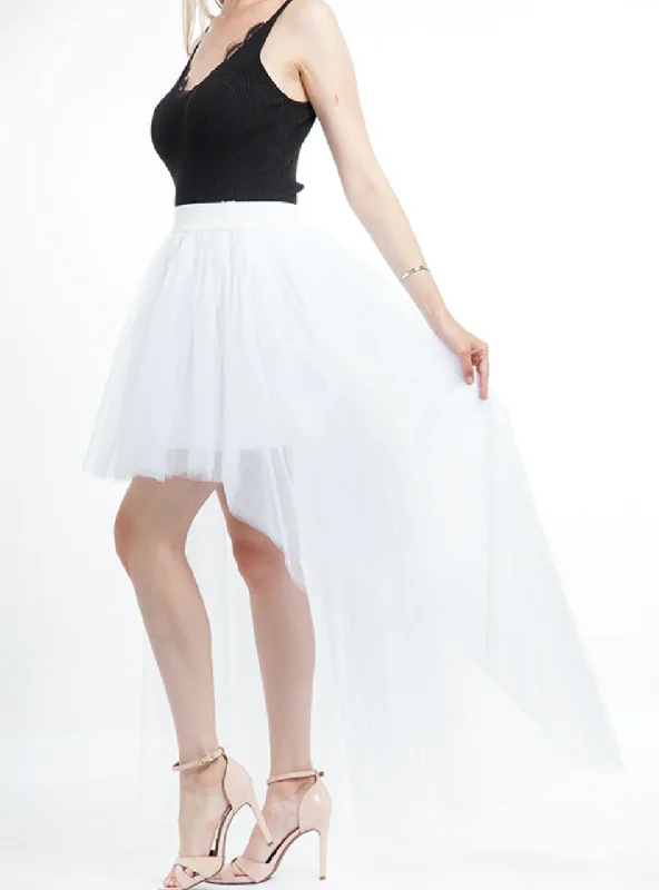 White Swallowtail Gauze Tutu Skirt Luxury unclassified skirts