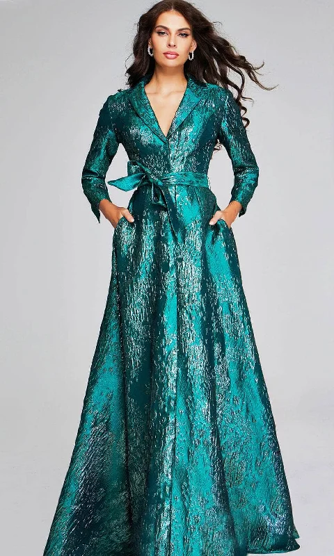 Jovani 40297 - Long Sleeve A-Line Evening Gown Must-have party dresses for this season