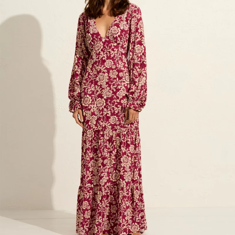 Auguste Clovette Maxi Dress - Clover Print Vacation maxi dresses