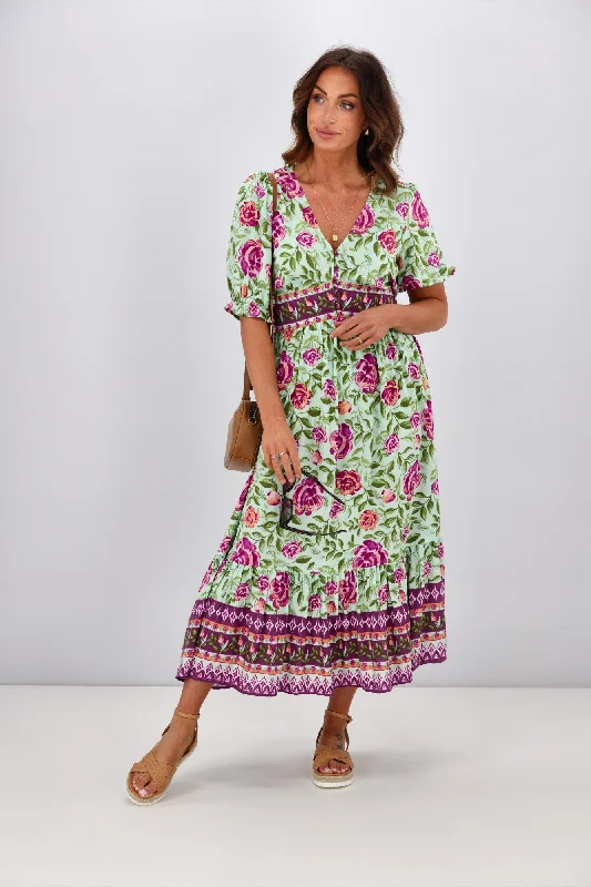 Dreamcatcher Catalina Maxi Dress Multi Long sleeve maxi dresses