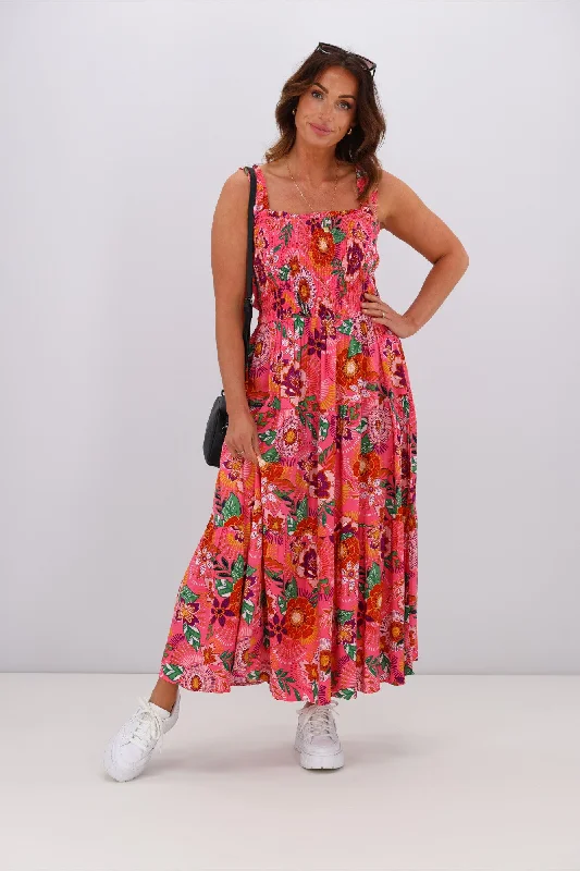 Dreamcatcher Kathleen Slip Maxi Dress Pink Sexy little black maxi dresses