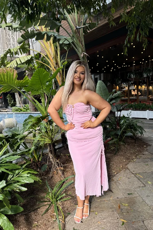 Anisha Maxi Dress - Pink Maxi Skirt Look