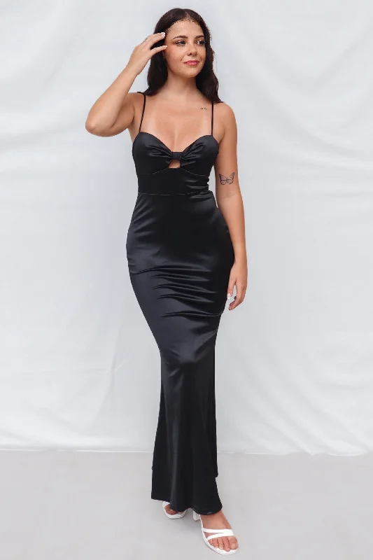 Mellie Maxi Dress - Black Maxi Skirt Style