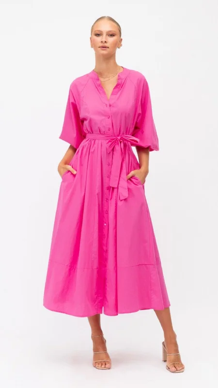 Millan Hot Pink Maxi Dress Midi Maxi Outfit