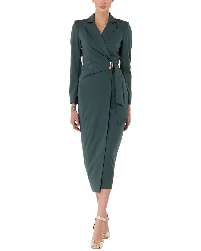 BGL Wool-Blend Midi Dress Flared Midi Skirt