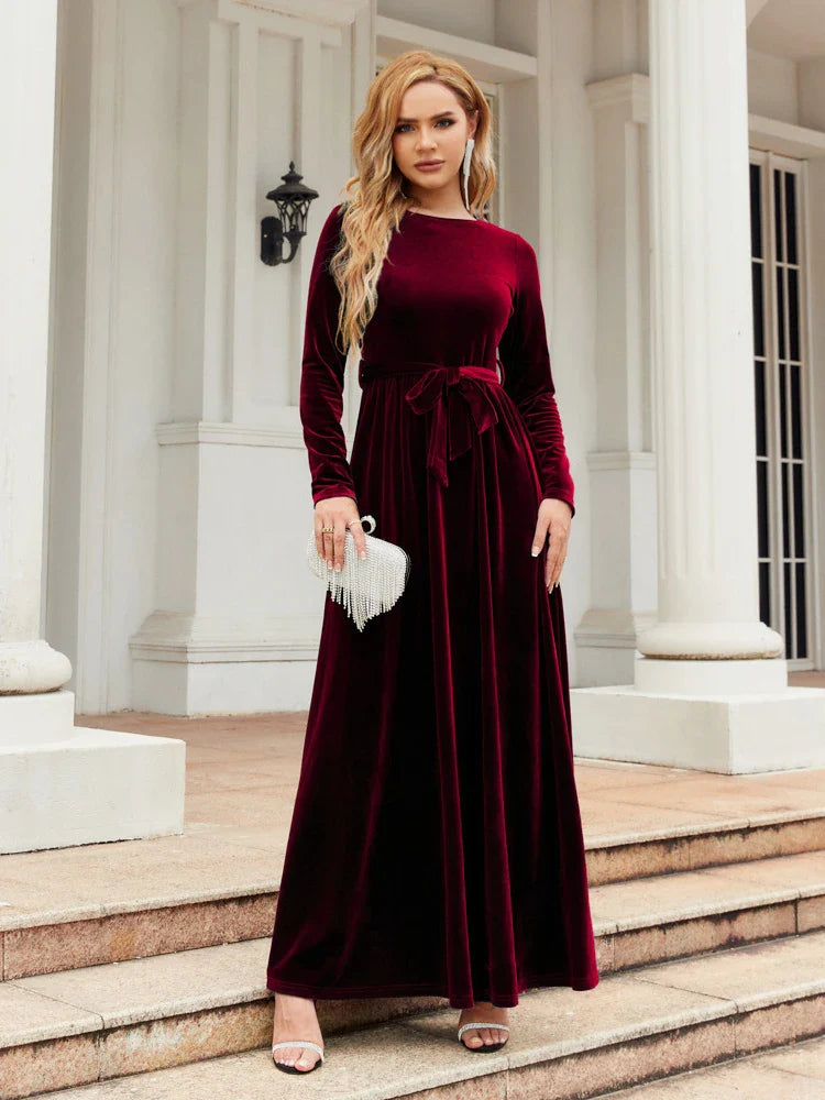Dalia | Luxurious Velvet Gown Sequin unclassified dresses