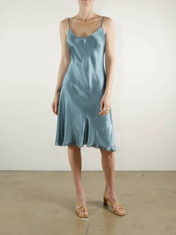Ilia Midi Dress In Light Blue Boho Chic Midi