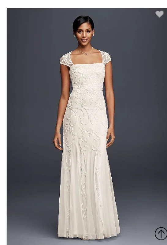 David's Bridal 061912590MIVORY Long sleeve unclassified dresses