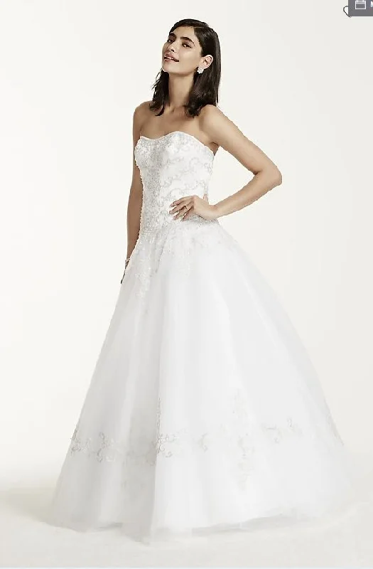 David's Bridal  9WG9927 WHITE Party unclassified dresses